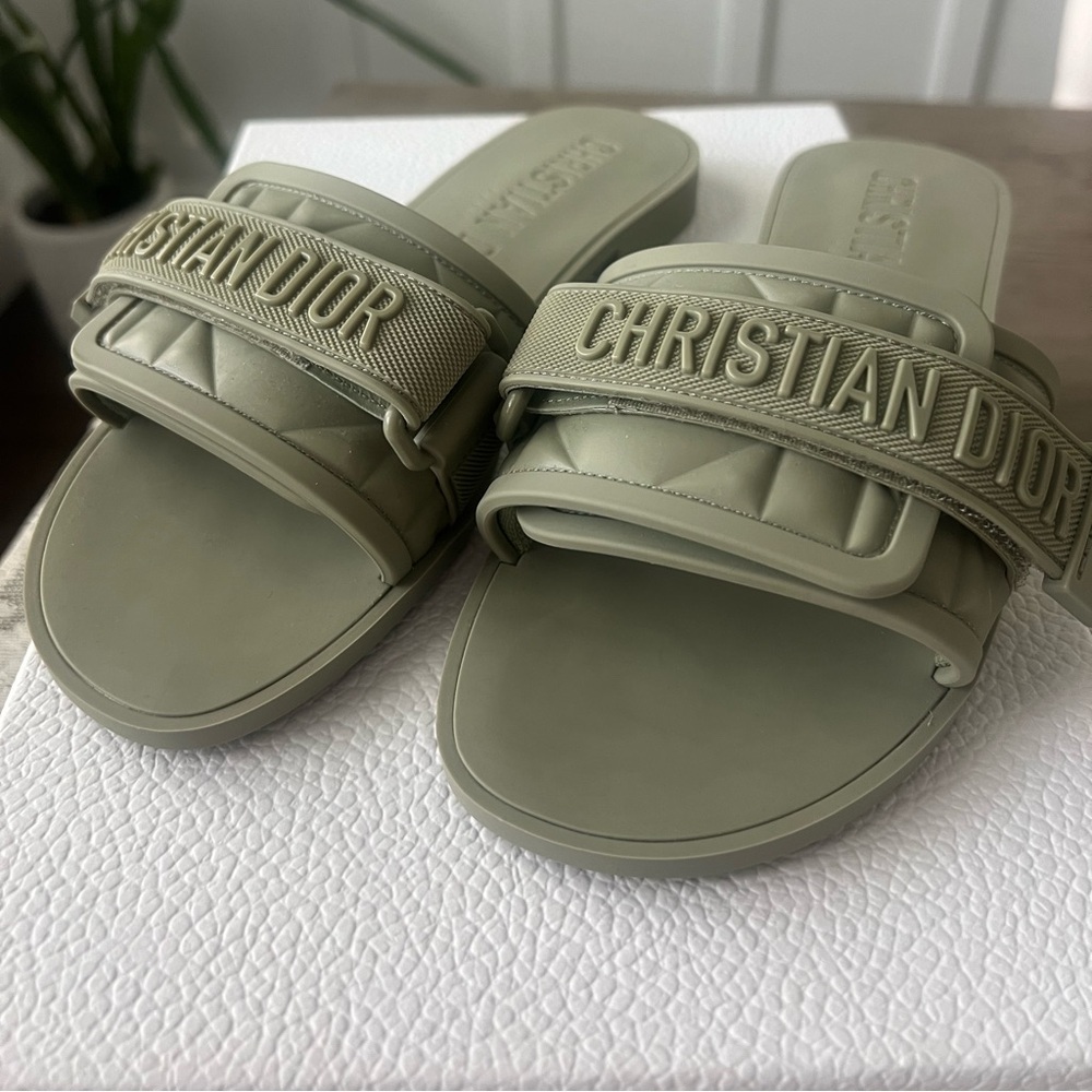Authentic Dior Rubber Slides